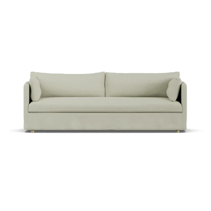 Sofá Linnevik - Luiza beige 3981-carvalho branco oleado, 4 lugares, com saia - 1898