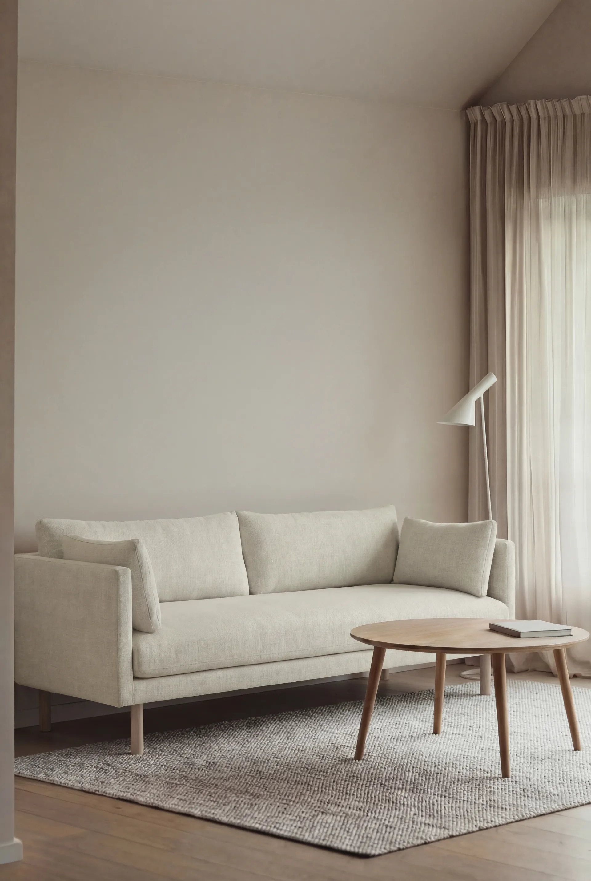 Sofá Linnevik, Oslo Nature 1540-carvalho branco oleado, 3 lugares 1898