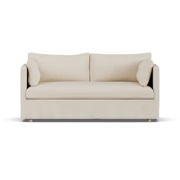 Sofá Linnevik - Same Beige 6670-carvalho branco oleado, 2 lugares, com saia - 1898