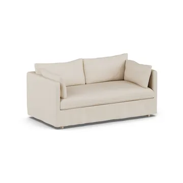Sofá Linnevik - Same Beige 6670-carvalho branco oleado, 2 lugares, com saia - 1898