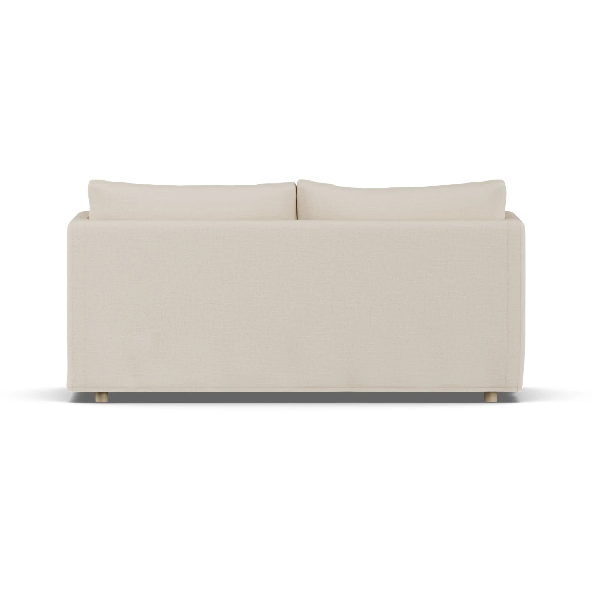 Sofá Linnevik, Same Beige 6670-carvalho branco oleado, 2 lugares, com saia 1898