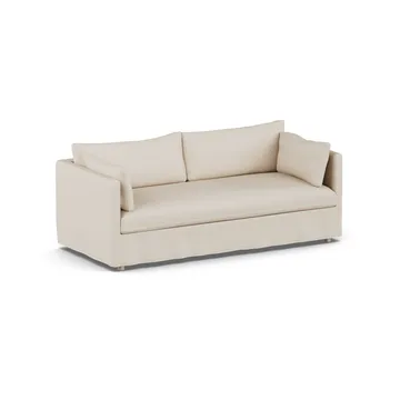 Sofá Linnevik - Same Beige 6670-carvalho branco oleado, 3 lugares, com saia - 1898