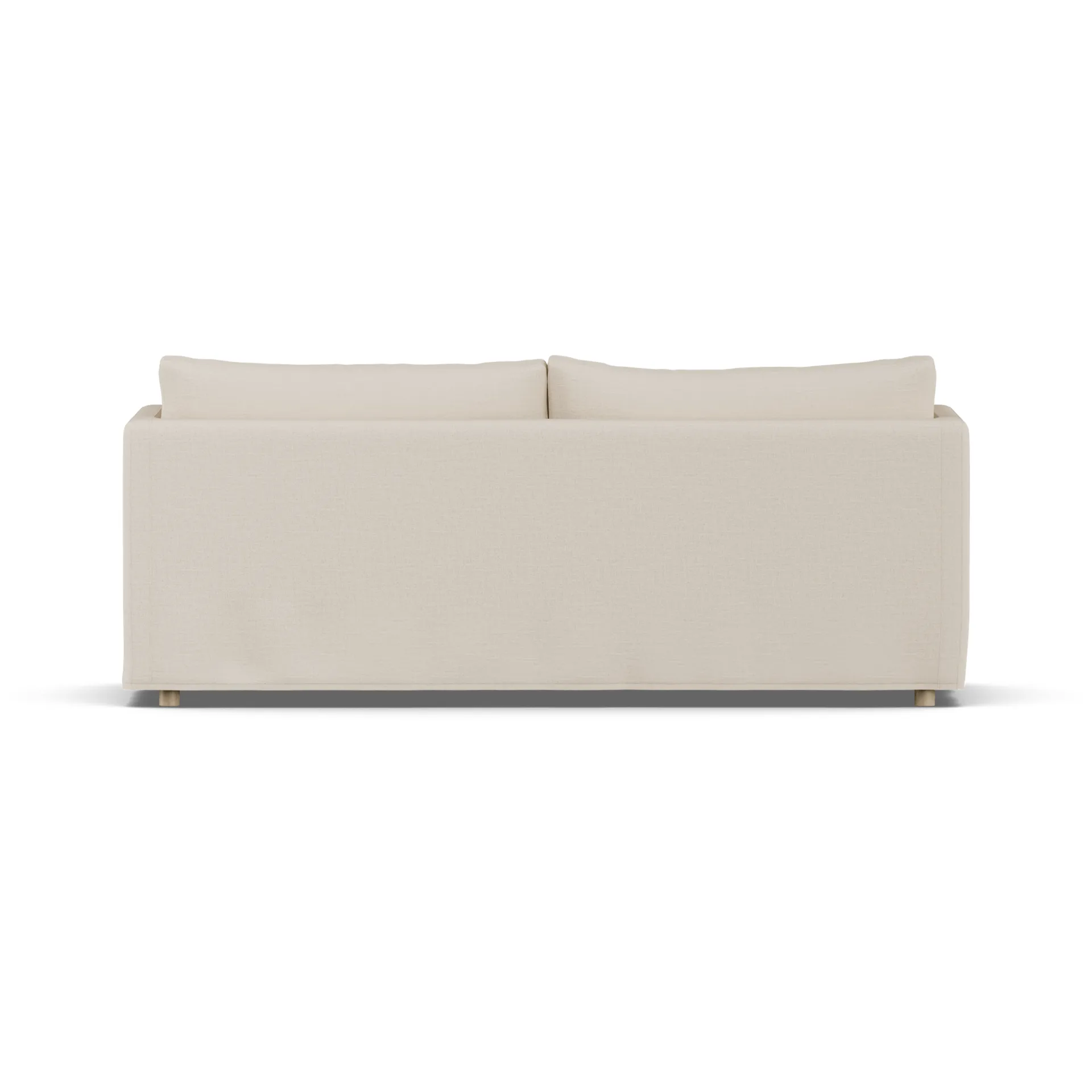 Sofá Linnevik, Same Beige 6670-carvalho branco oleado, 3 lugares, com saia 1898
