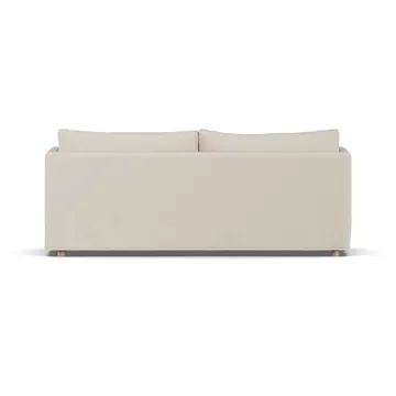 Sofá Linnevik - Same Beige 6670-carvalho branco oleado, 3 lugares, com saia - 1898