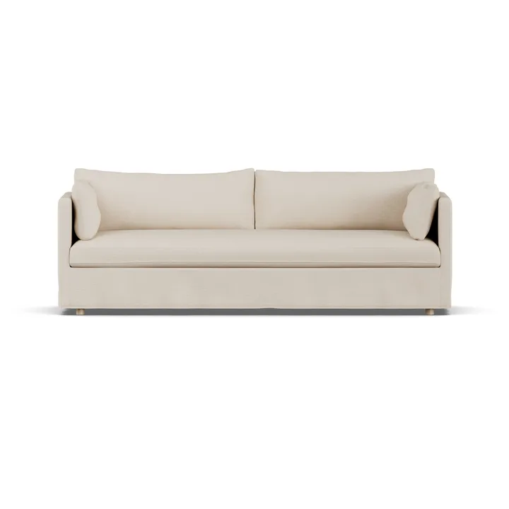 Sofá Linnevik - Same Beige 6670-carvalho branco oleado, 4 lugares, com saia - 1898