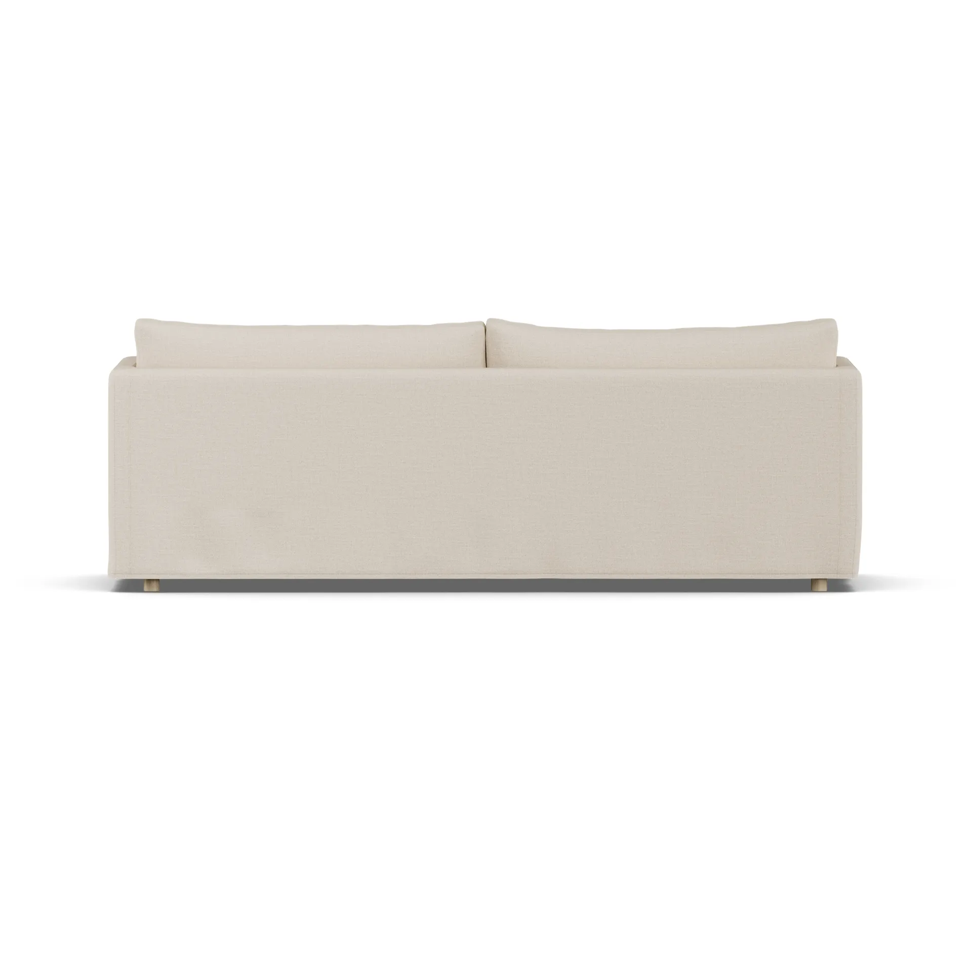 Sofá Linnevik, Same Beige 6670-carvalho branco oleado, 4 lugares, com saia 1898