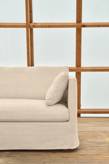 Sofá Linnevik - Same Beige 6670-carvalho branco oleado, 4 lugares, com saia - 1898