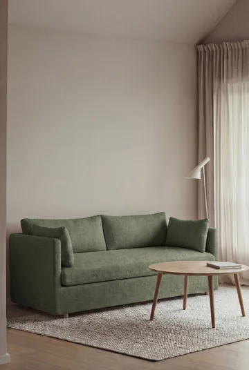 Sofá Linnevik - Same Forest 6677-carvalho branco oleado, 2 lugares, com saia - 1898