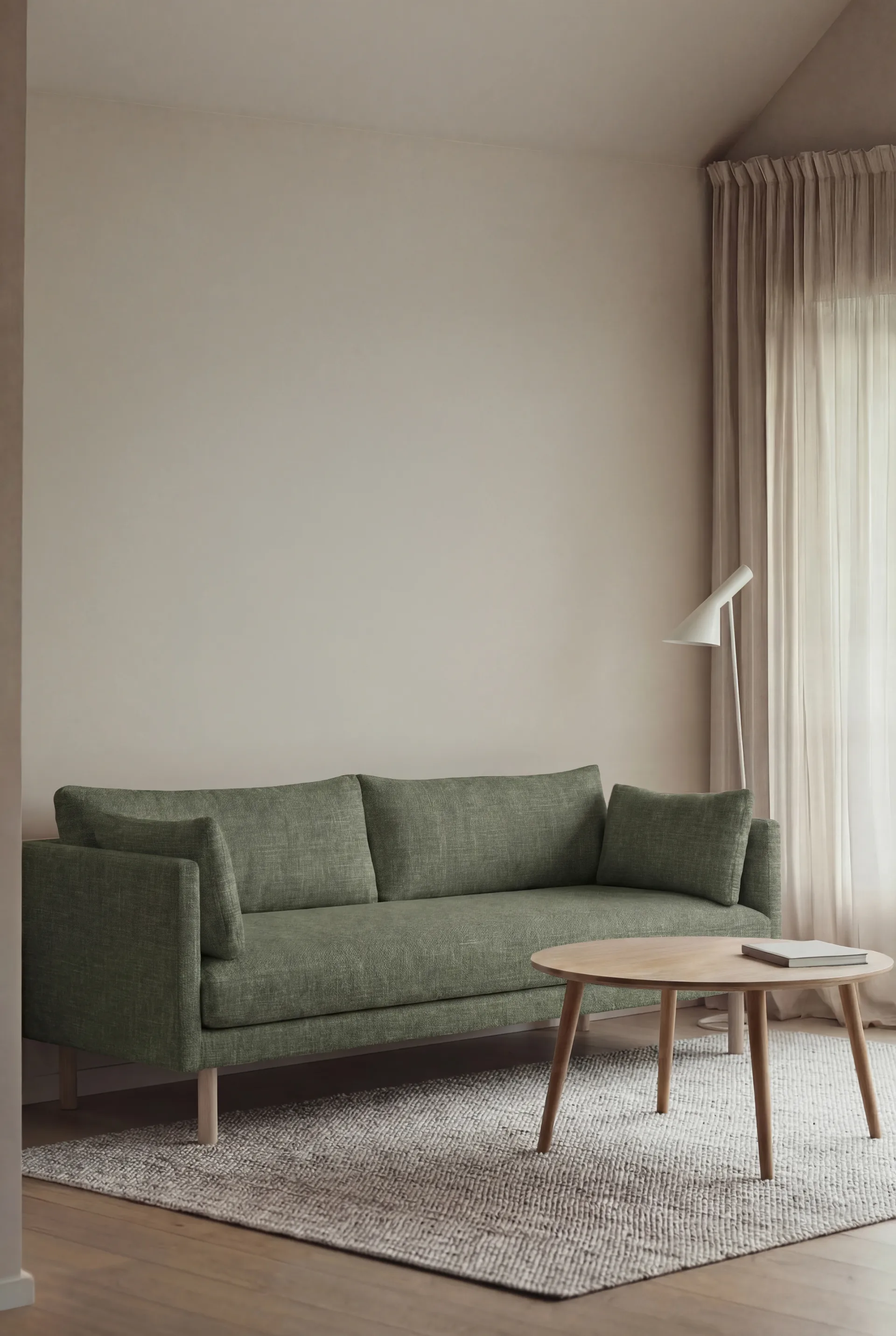 Sofá Linnevik, Same Forest 6677-carvalho branco oleado, 3 lugares 1898