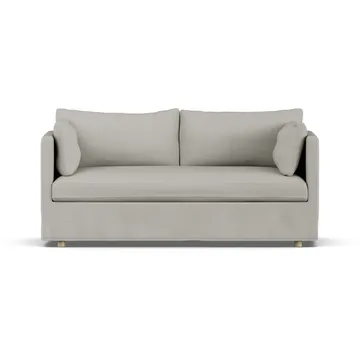 Sofá Linnevik - Same Grey 6673-carvalho branco oleado, 2 lugares, com saia - 1898