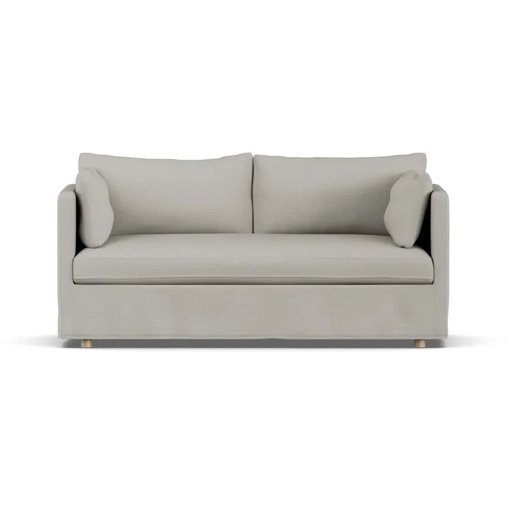 Sofá Linnevik - Same Grey 6673-carvalho branco oleado, 2 lugares, com saia - 1898