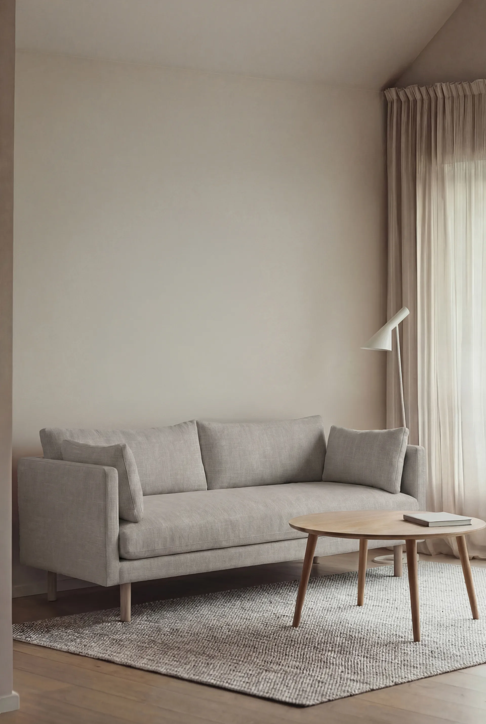 Sofá Linnevik, Same Grey 6673-carvalho branco oleado, 2 lugares 1898