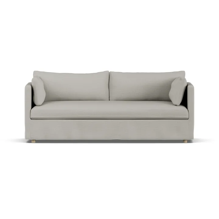 Sofá Linnevik - Same Grey 6673-carvalho branco oleado, 3 lugares, com saia - 1898