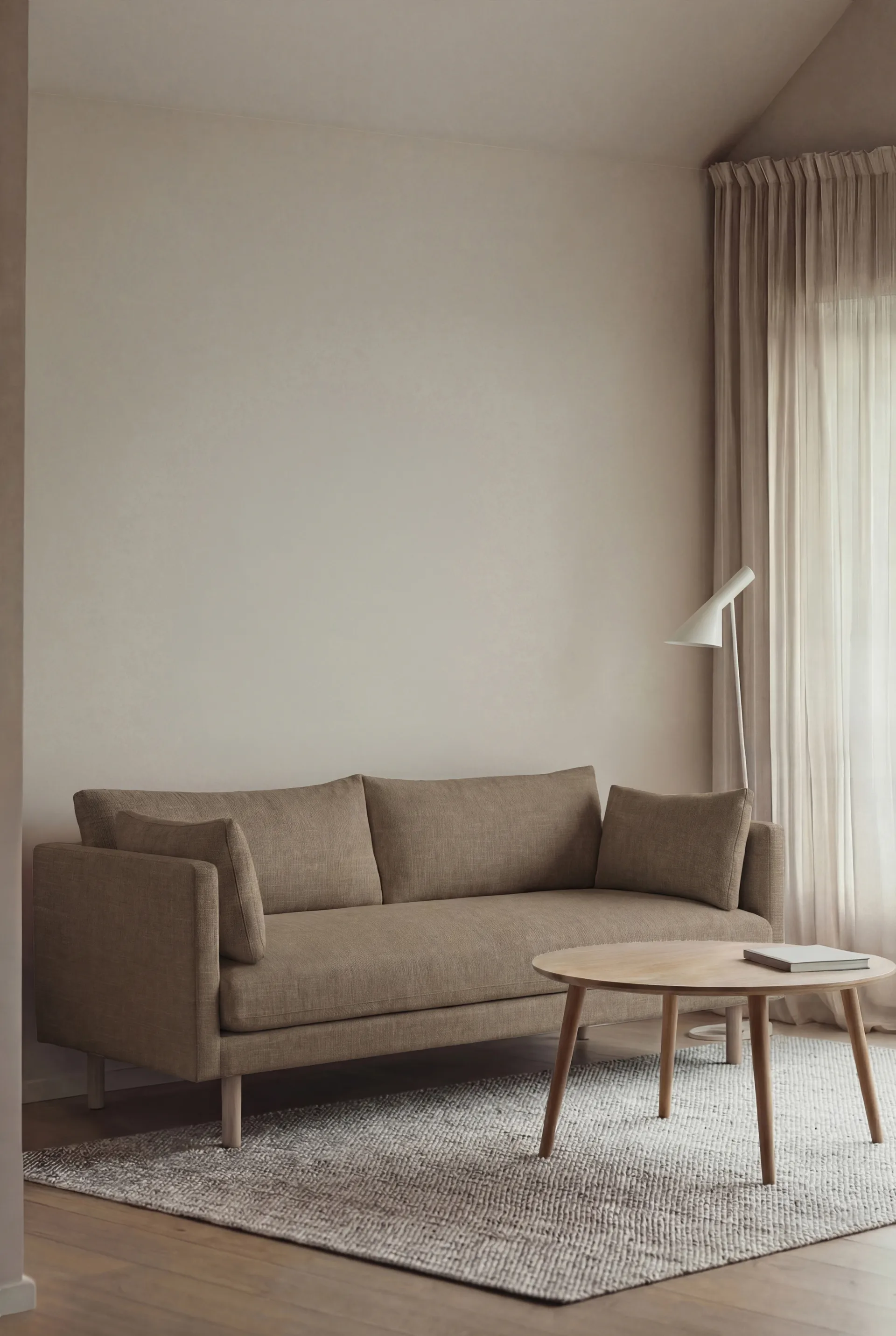 Sofá Linnevik, Same Mole 6674-carvalho branco oleado, 2 lugares 1898