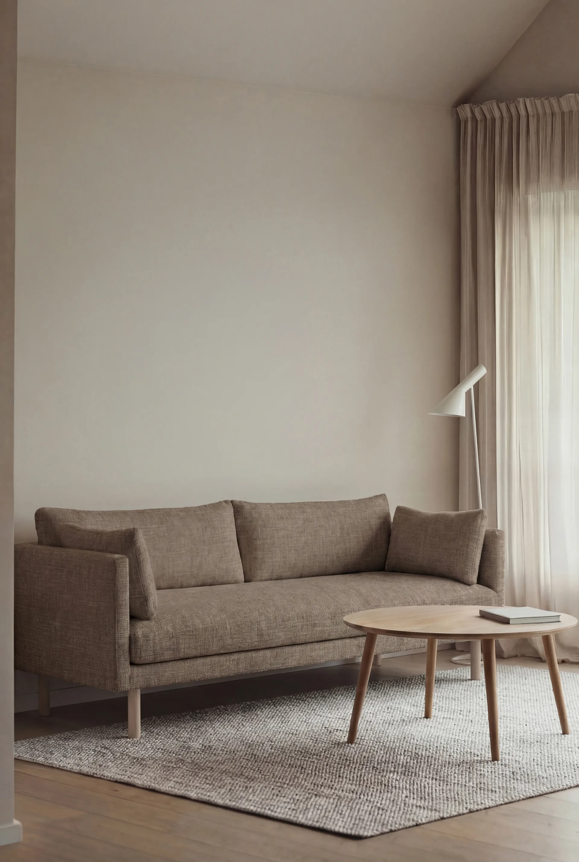 Sofá Linnevik, Same Mole 6674-carvalho branco oleado, 3 lugares 1898