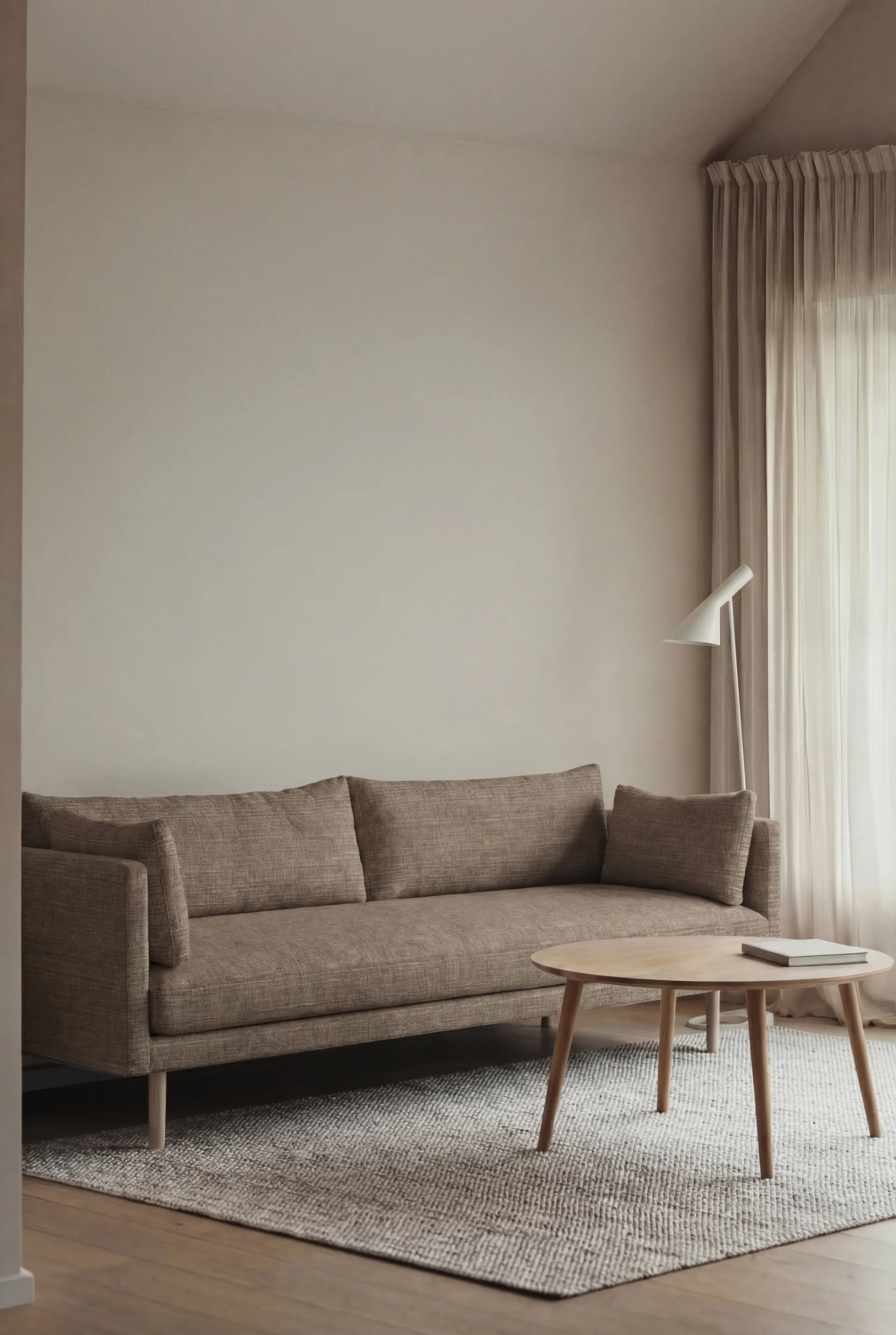 Sofá Linnevik, Same Mole 6674-carvalho branco oleado, 4 lugares 1898