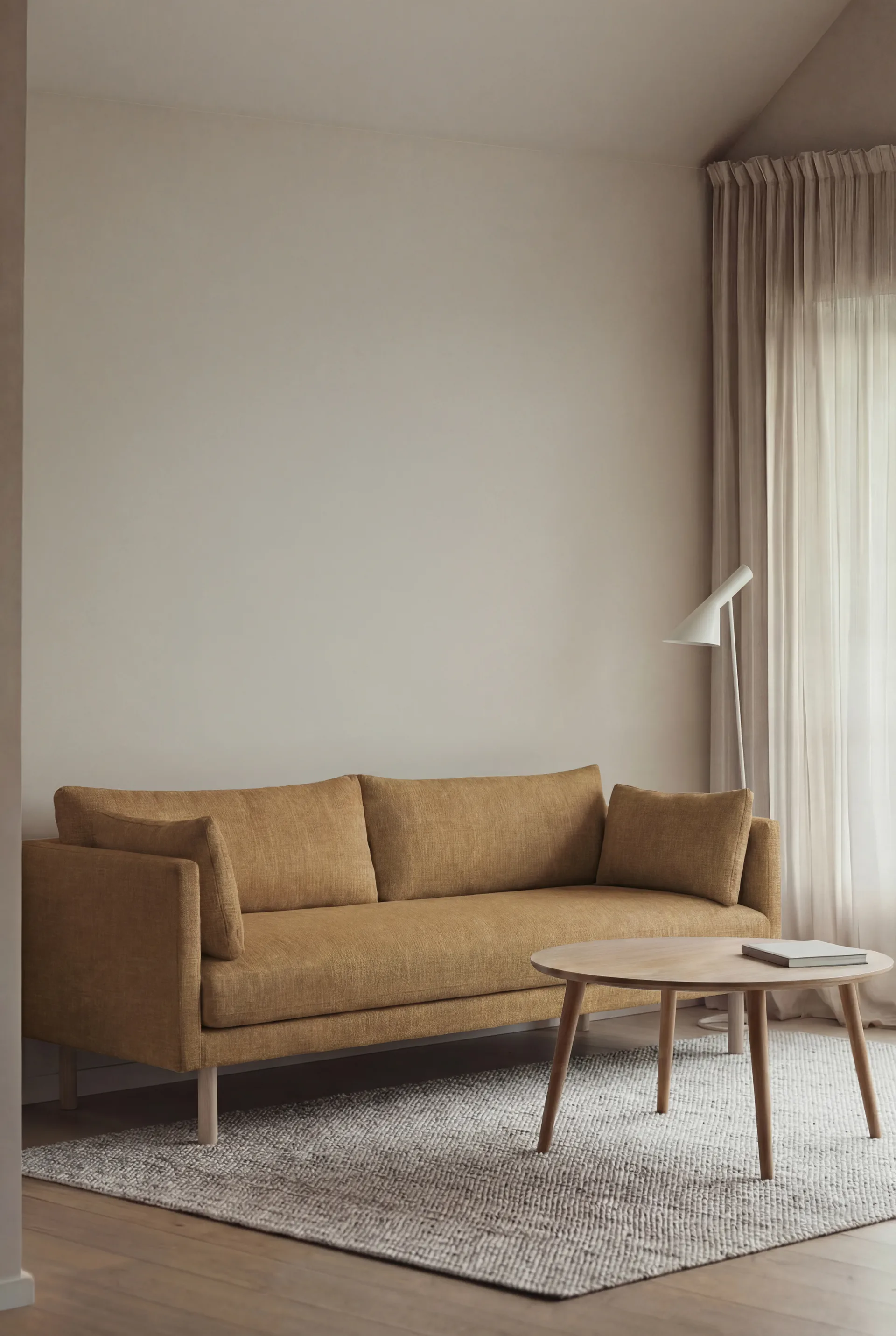 Sofá Linnevik, Same Ochre 6676-carvalho branco oleado, 3 lugares 1898