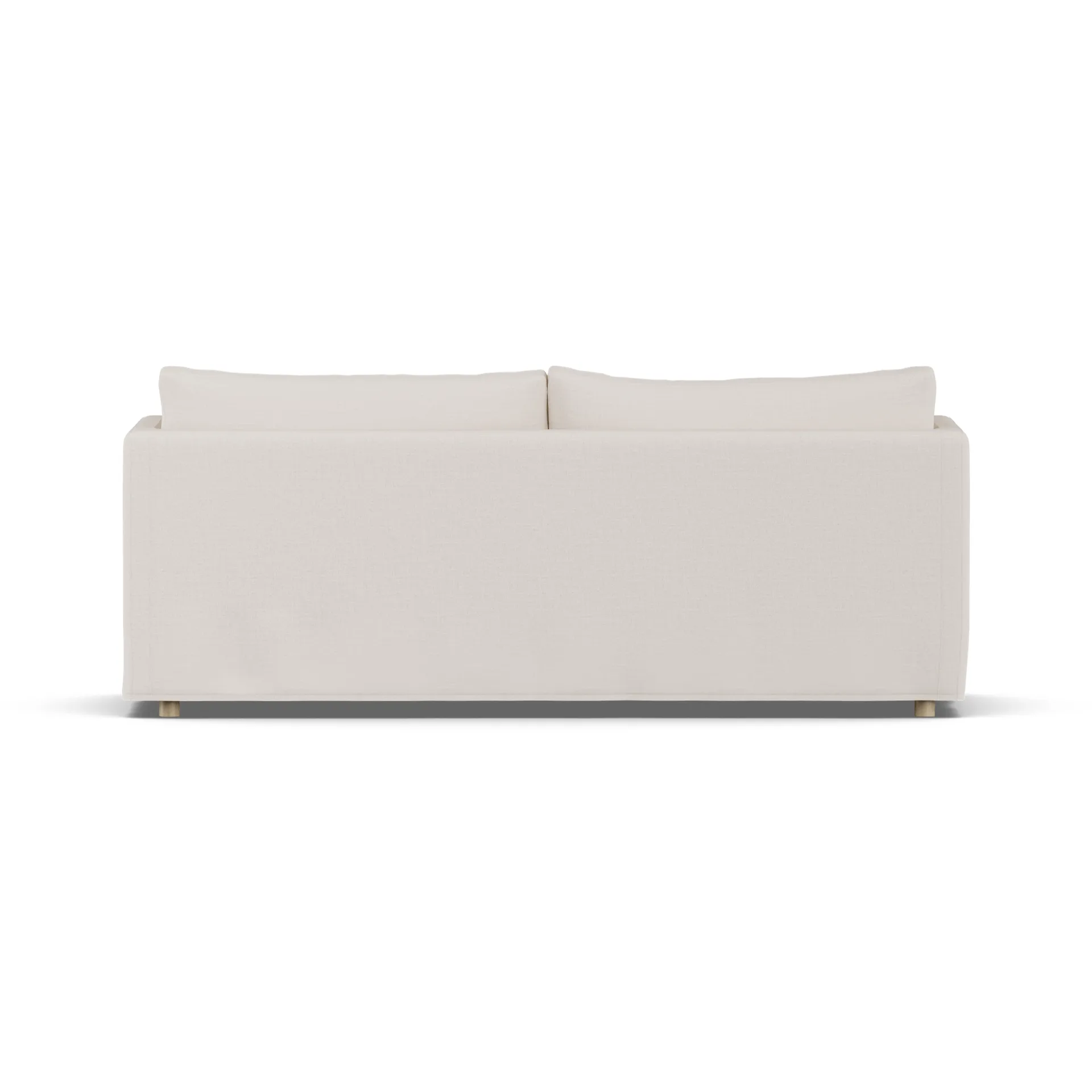 Sofá Linnevik, Same Off White 6671-carvalho branco oleado, 3 lugares, com saia 1898