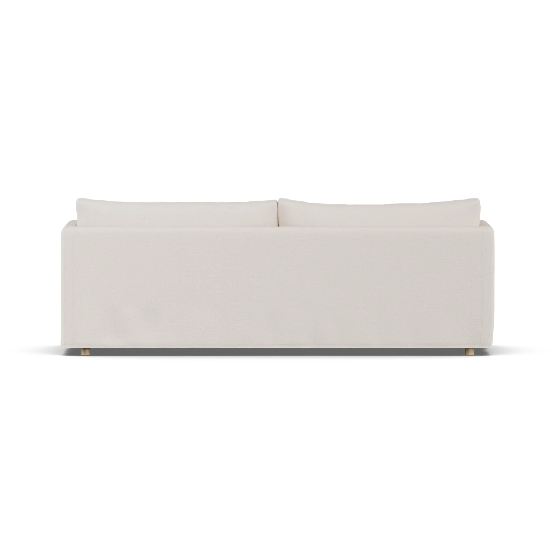 Sofá Linnevik, Same Off White 6671-carvalho branco oleado, 4 lugares, com saia 1898