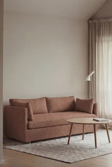 Sofá Linnevik - Same Rust 6675-carvalho branco oleado, 2 lugares, com saia - 1898