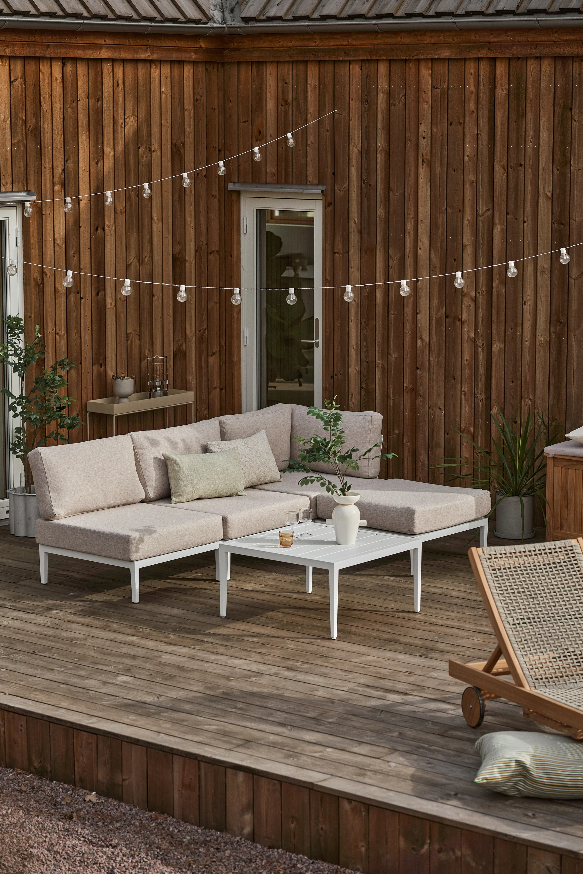 Sofá modular Santander módulo central, Branco-bege 1898