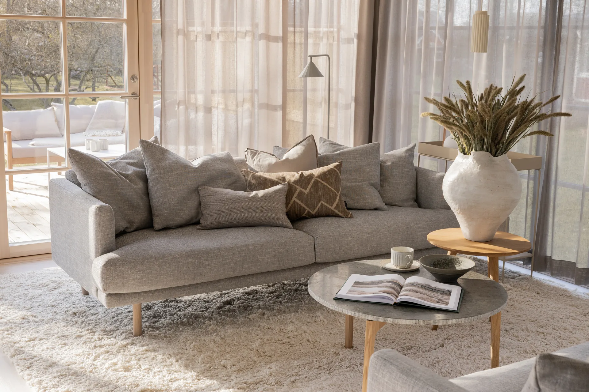 Sofá Sjövik 3 lugares, Bern 0348 Cinzento 1898