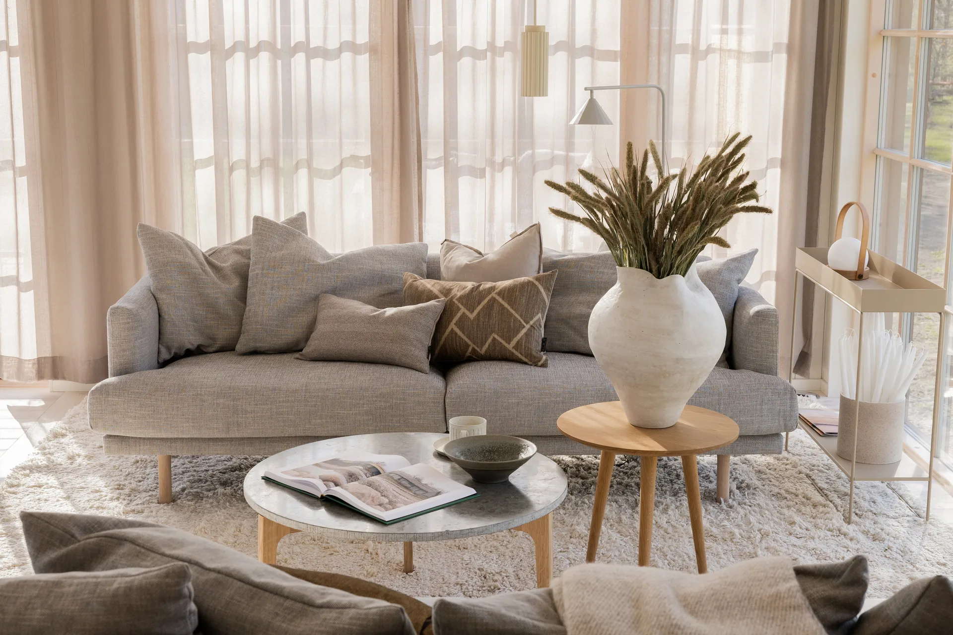 Sofá Sjövik 3 lugares, Bern 0348 Cinzento 1898