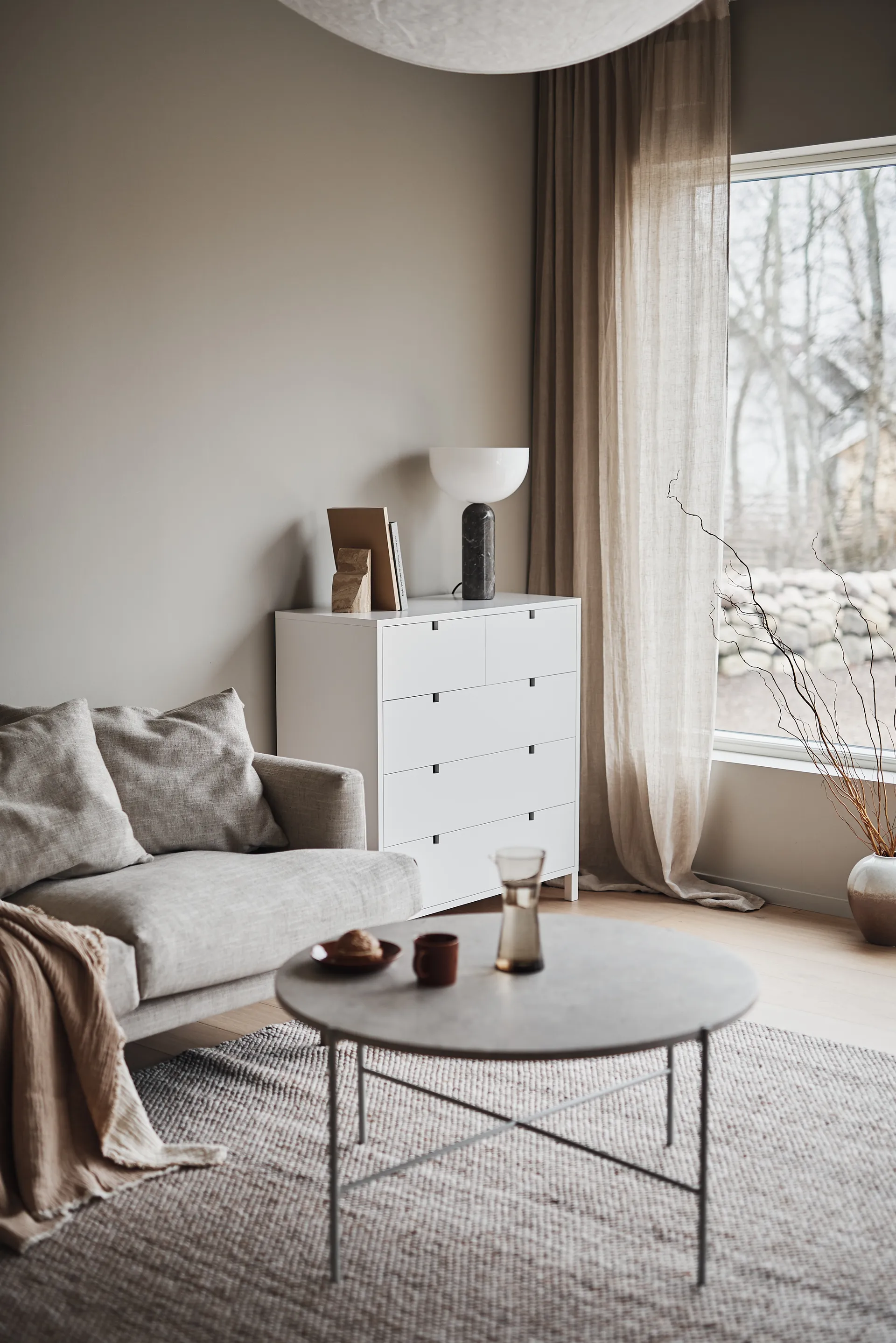 Sofá Sjövik, Bern Beige 0341-carvalho branco oleado, 3 lugares 1898