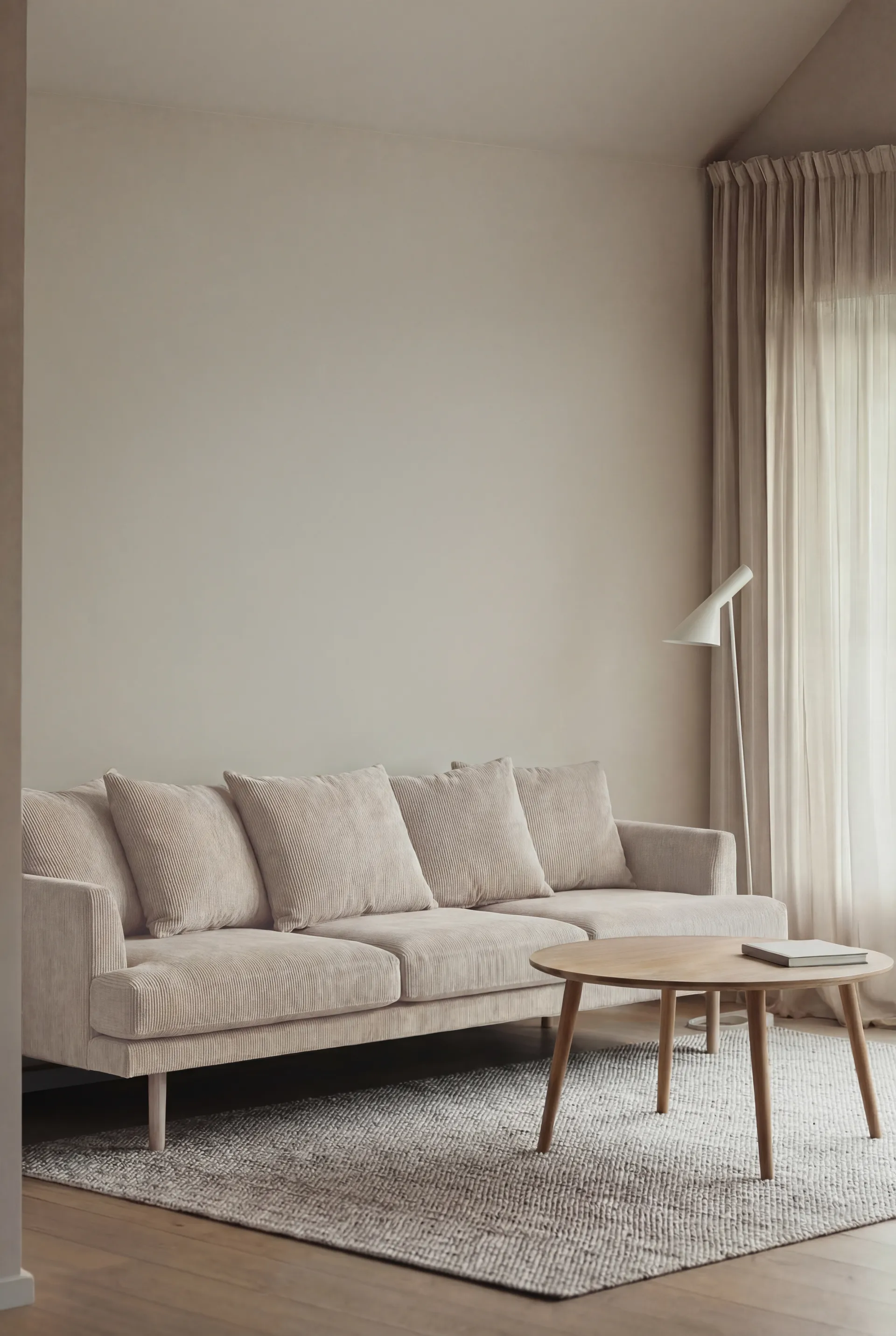 Sofá Sjövik, Jump Beige 1956-carvalho branco oleado, 3,5 lugares 1898