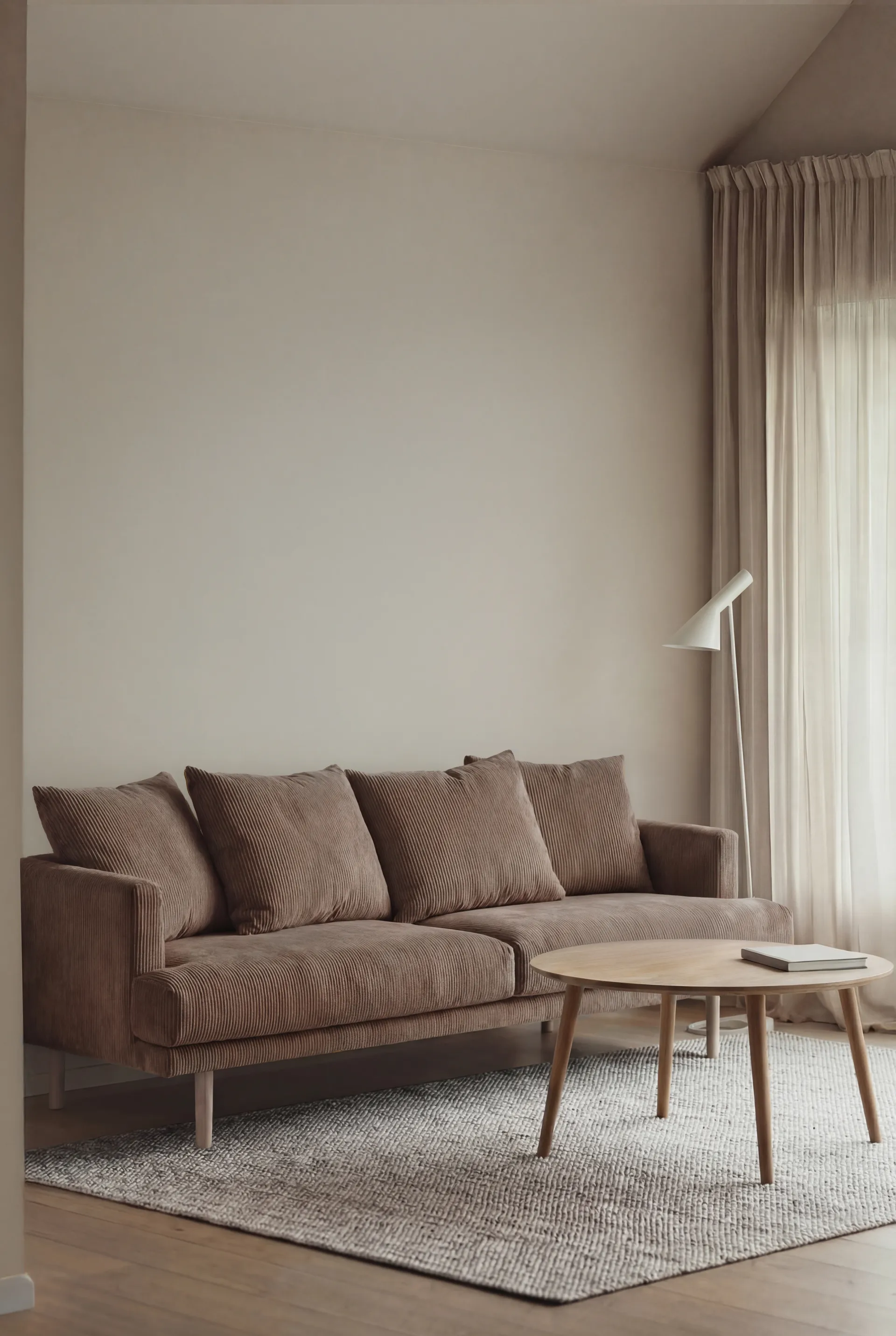 Sofá Sjövik, Jump Brown 1955-carvalho branco oleado, 3 lugares 1898