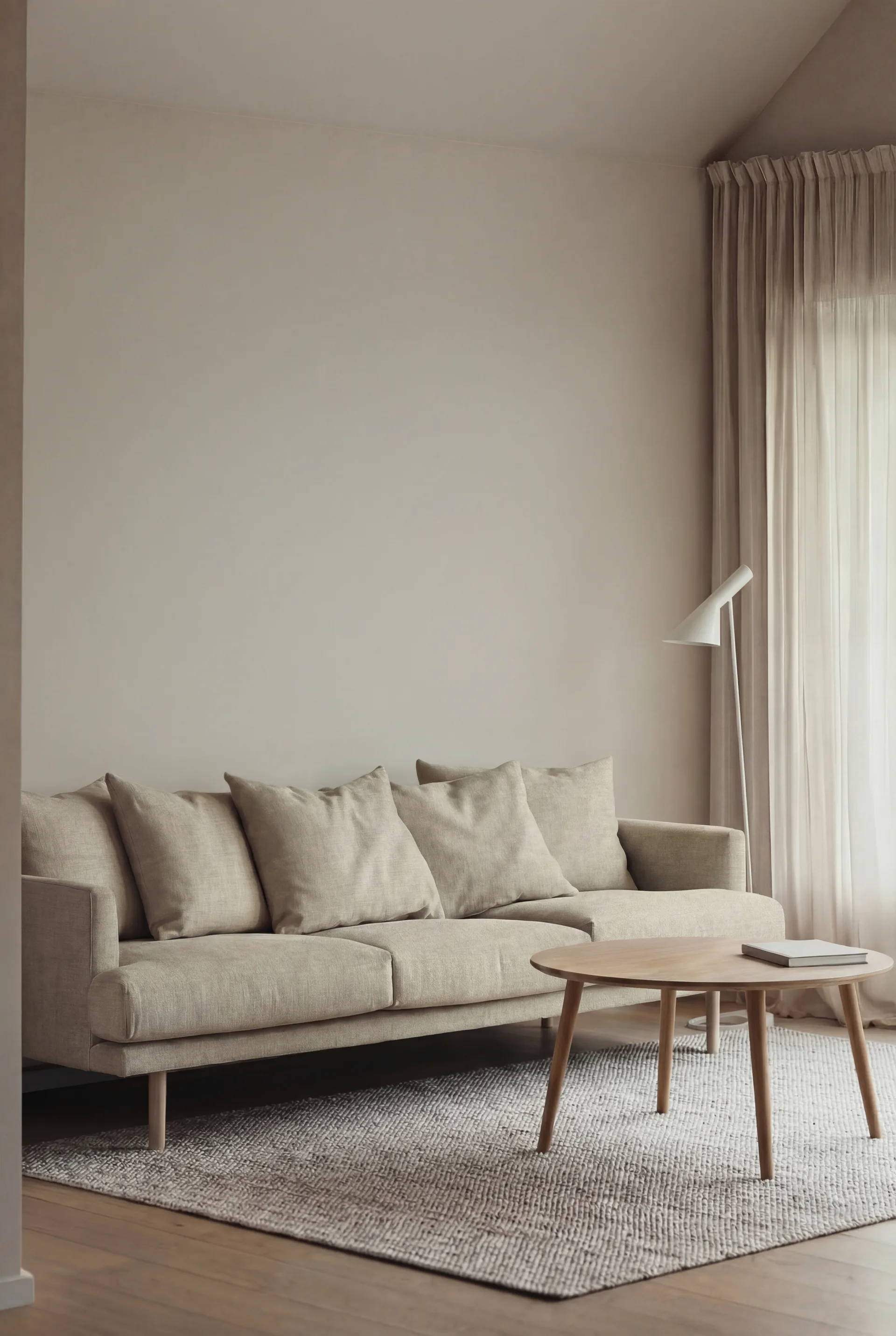 Sofá Sjövik, Luiza Beige 3981-carvalho branco oleado, 3,5 lugares 1898