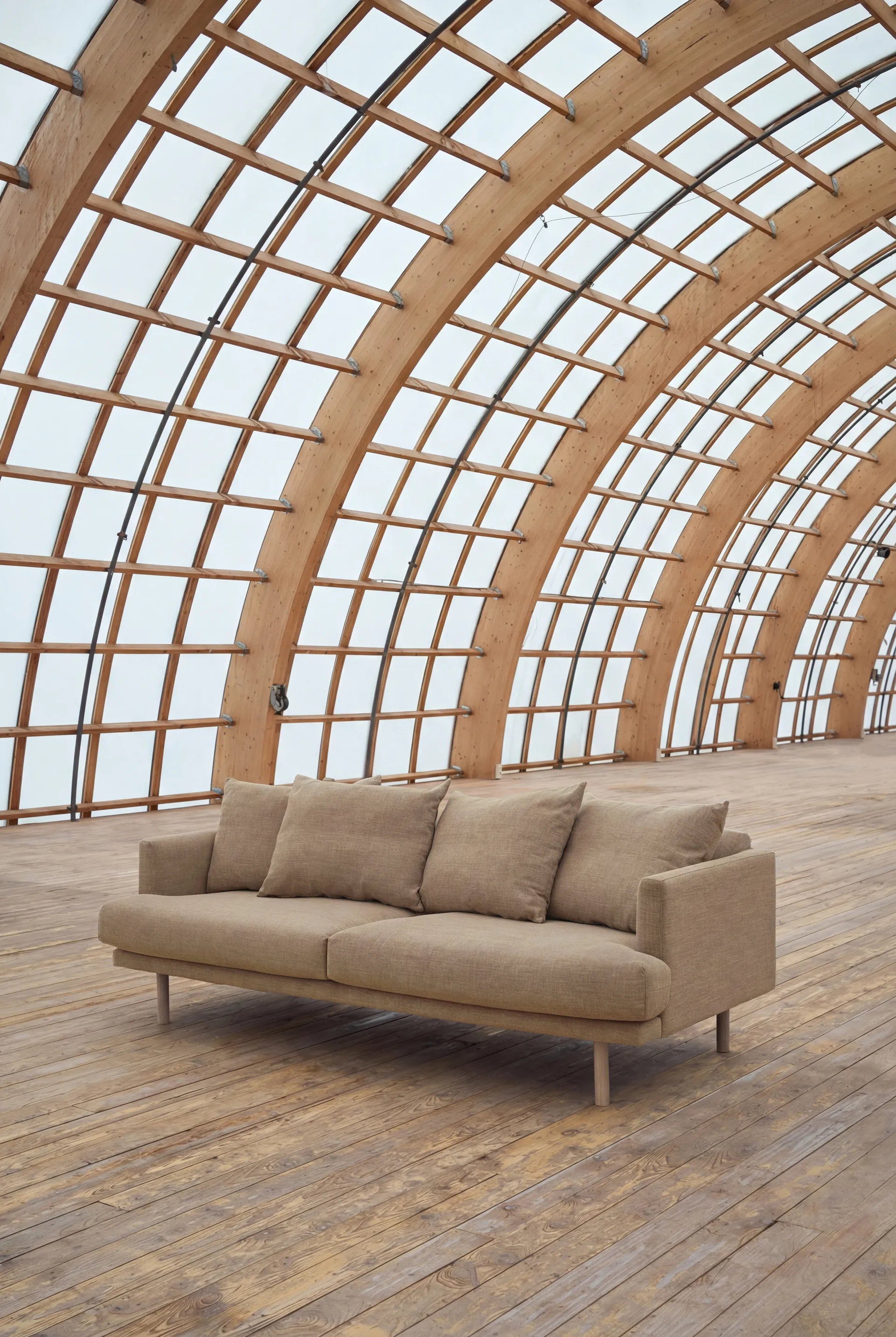 Sofá Sjövik, Same Sand 6672-carvalho branco oleado, 3 lugares 1898