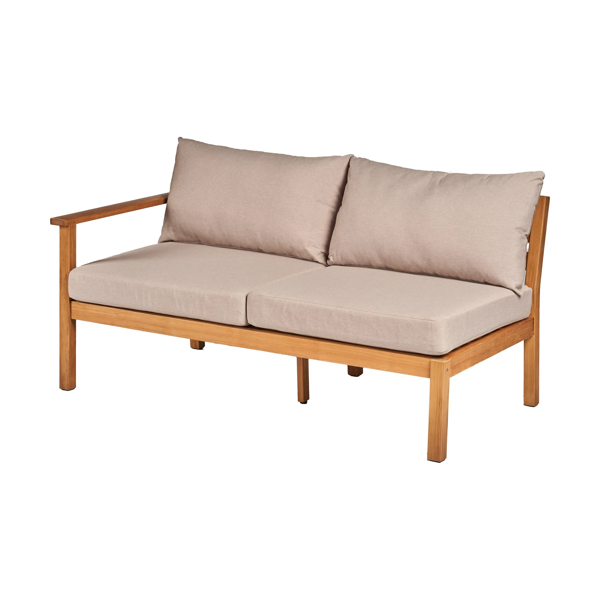 Sofá Stockaryd 2 lugares módulo direito teak/beige 1898