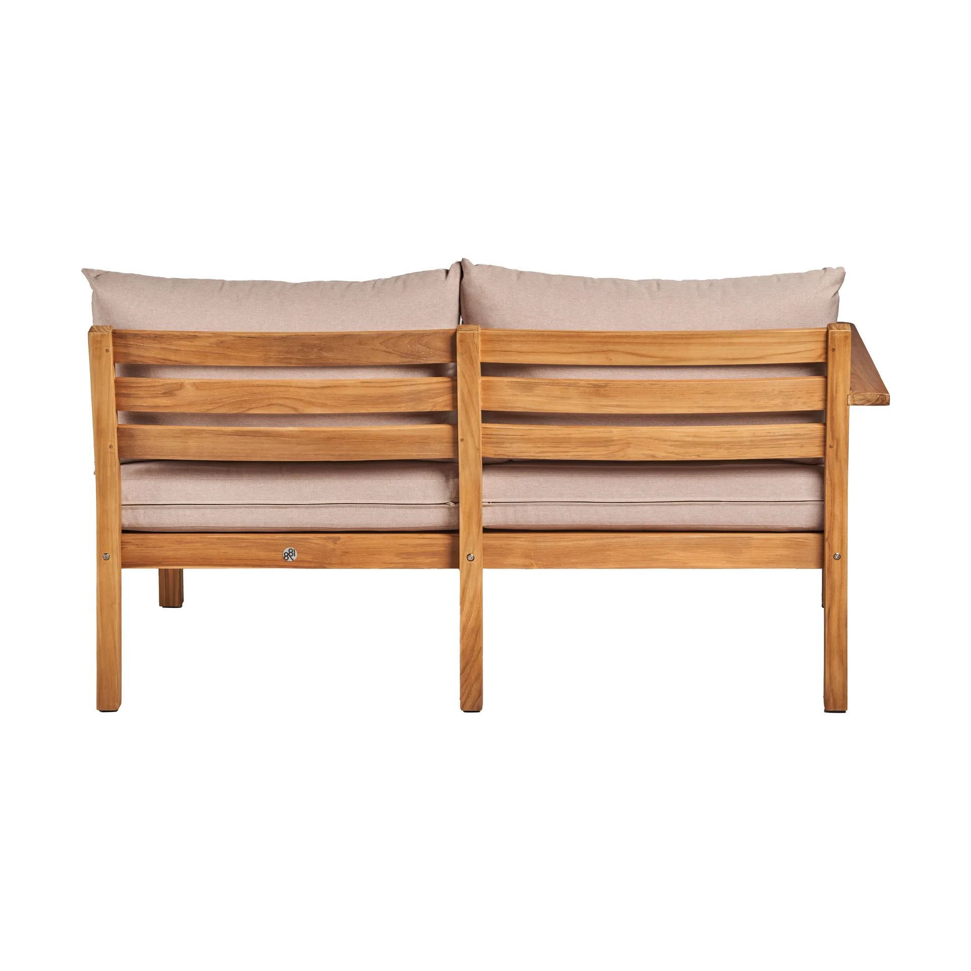 Sofá Stockaryd 2 lugares módulo direito teak/beige 1898