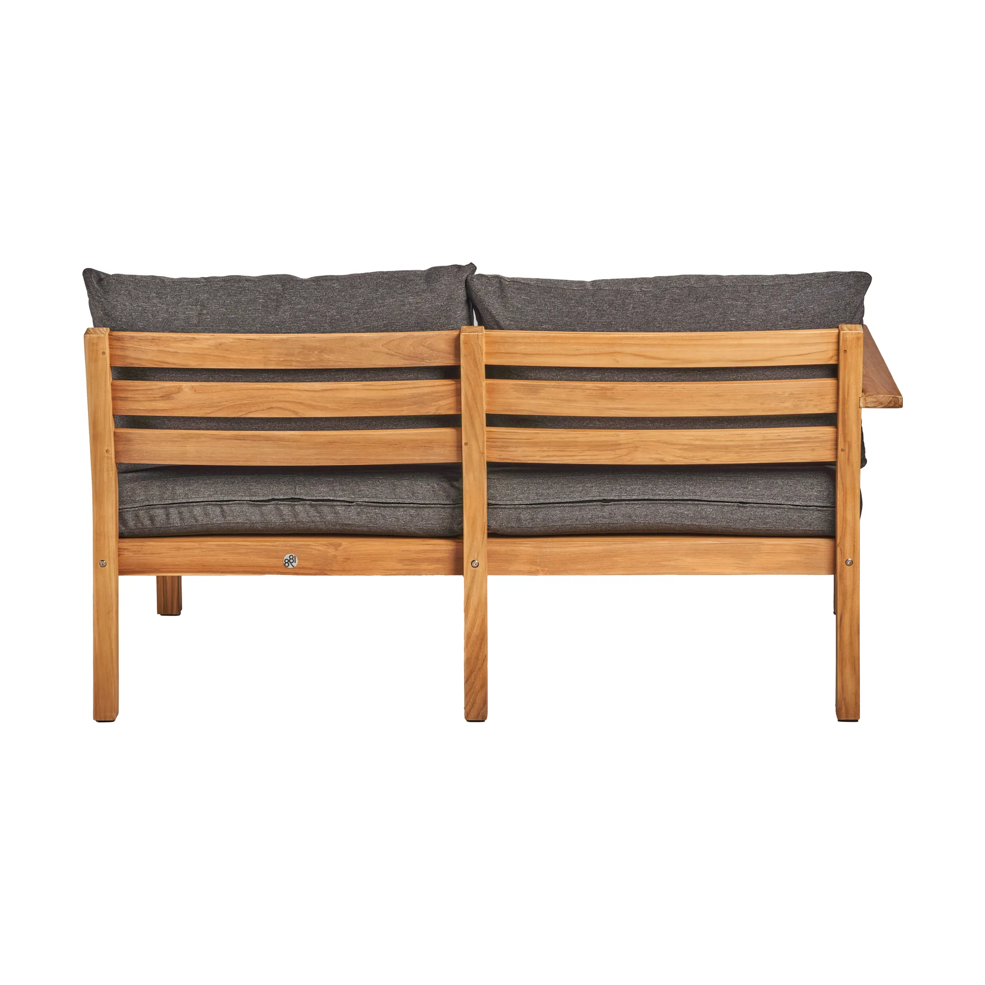 Sofá Stockaryd 2 lugares módulo direito teak/dark grey,  1898
