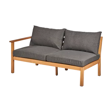 Sofá Stockaryd 2 lugares módulo direito teak/dark grey - undefined - 1898