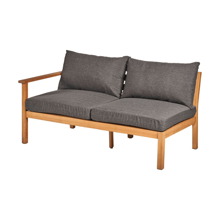 Sofá Stockaryd 2 lugares módulo direito teak/dark grey - undefined - 1898