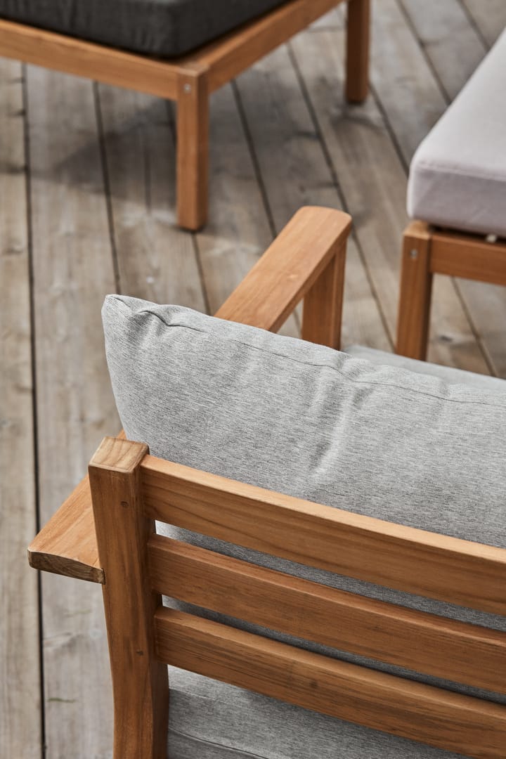 Sofá Stockaryd 2 lugares módulo direito teak/light grey 1898