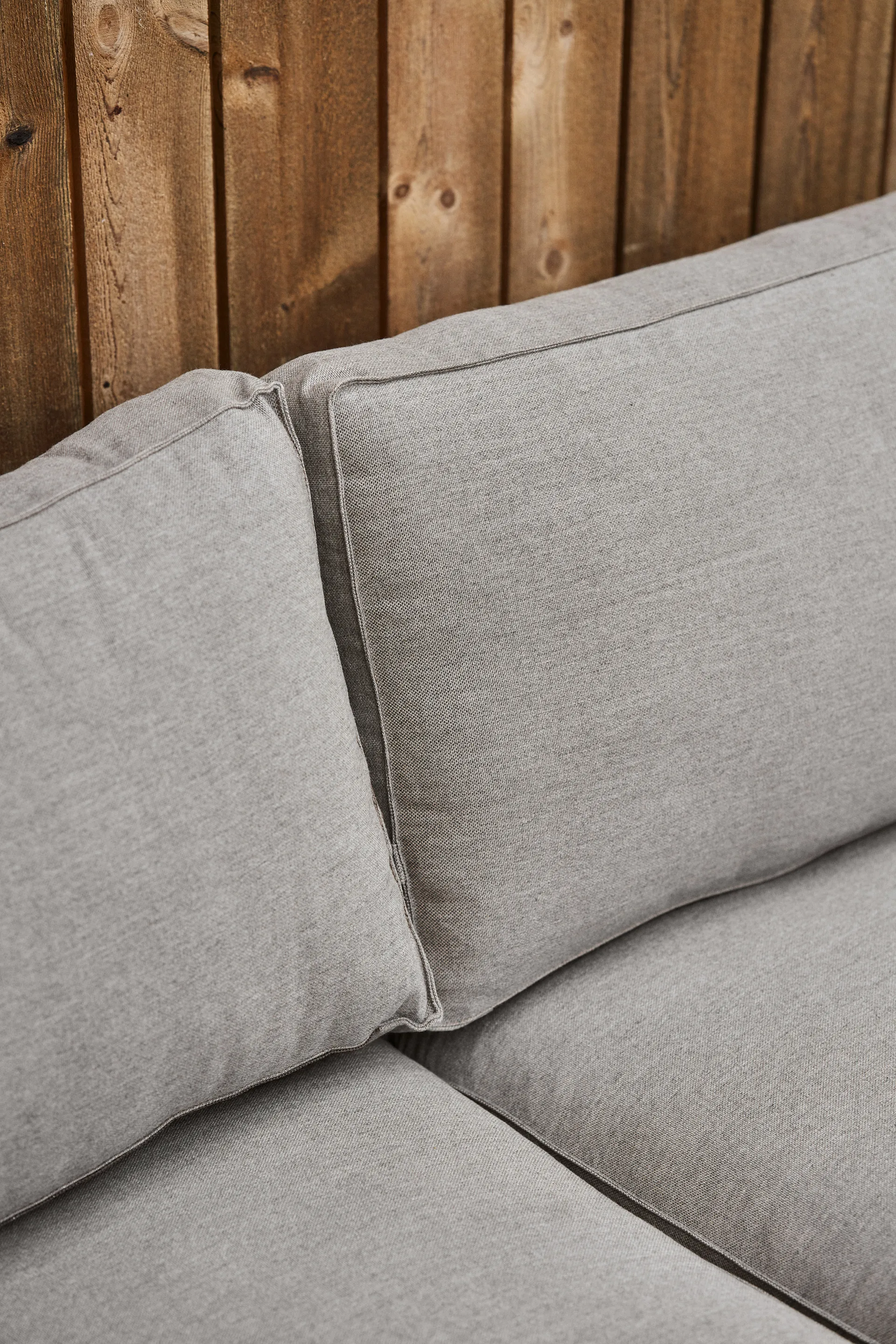 Sofá Stockaryd 2 lugares módulo direito teak/light grey 1898