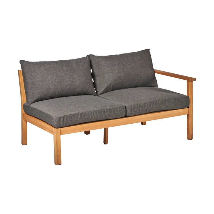 Sofá Stockaryd 2 lugares módulo esquerdo teak/dark grey - 1898
