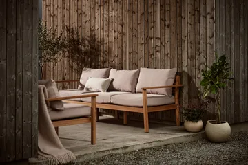 Sofá Stockaryd 3 lugares teak/beige - 1898