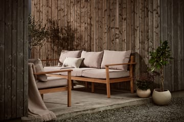 Sofá Stockaryd 3 lugares teak/beige - undefined - 1898