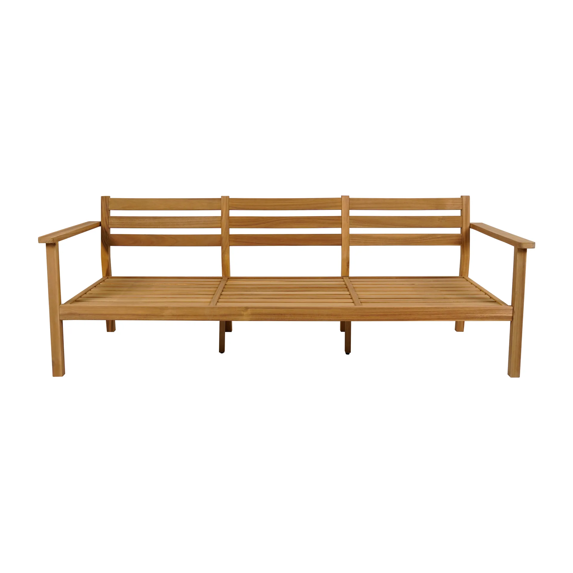 Sofá Stockaryd 3 lugares teak/light grey 1898