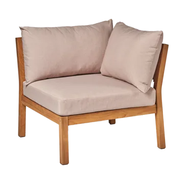 Sofá Stockaryd módulo de canto teak/beige - 1898