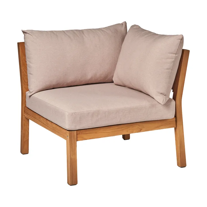 Sofá Stockaryd módulo de canto teak/beige - 1898