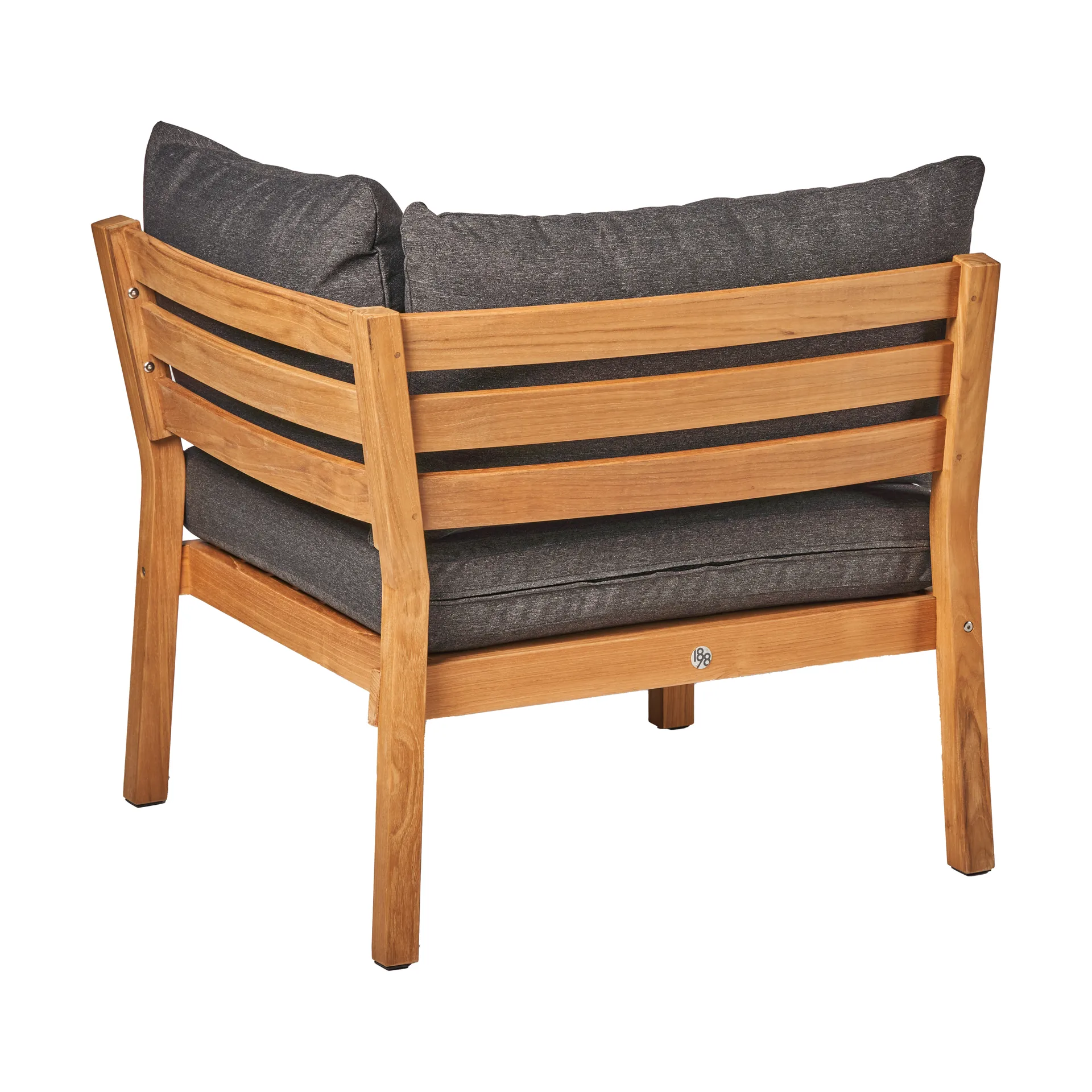 Sofá Stockaryd módulo de canto teak/dark grey,  1898
