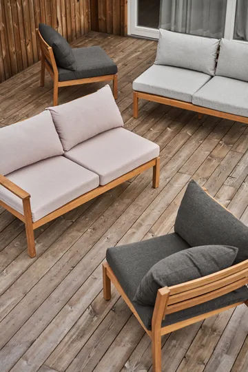 Sofá Stockaryd módulo de canto teak/dark grey - 1898