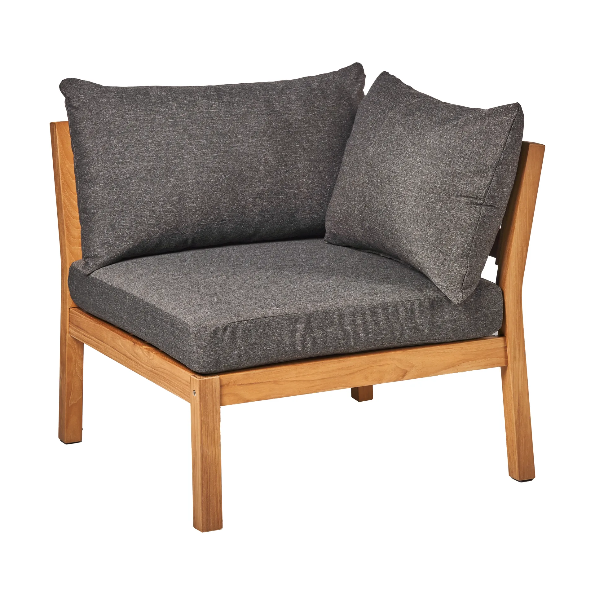 Sofá Stockaryd módulo de canto teak/dark grey 1898