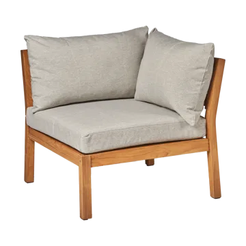 Sofá Stockaryd módulo de canto teak/light grey - 1898