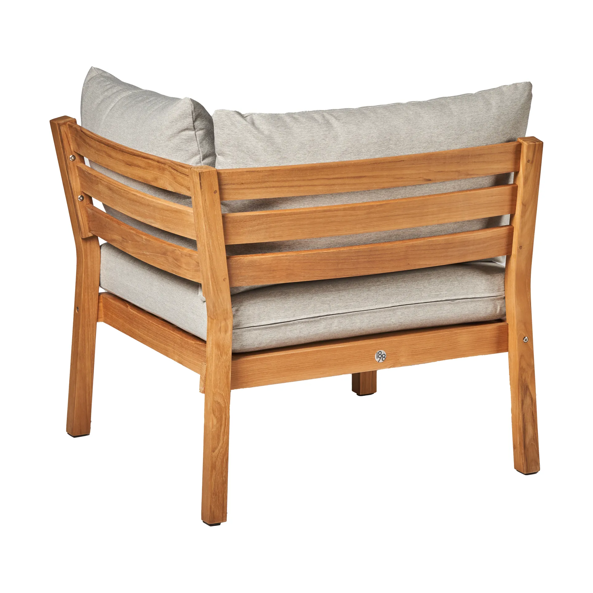 Sofá Stockaryd módulo de canto teak/light grey,  1898
